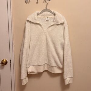 Athletic Works White Fleece Jacket